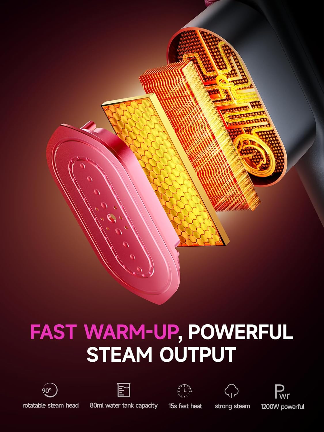 SteamPure 2 in 1 Portable Garment Steamer